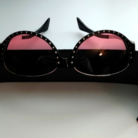 MIKLI SUNGLASSES BLACK ROSE GRADIENT Designer France Msrp $498 + - Picture 4 of 10